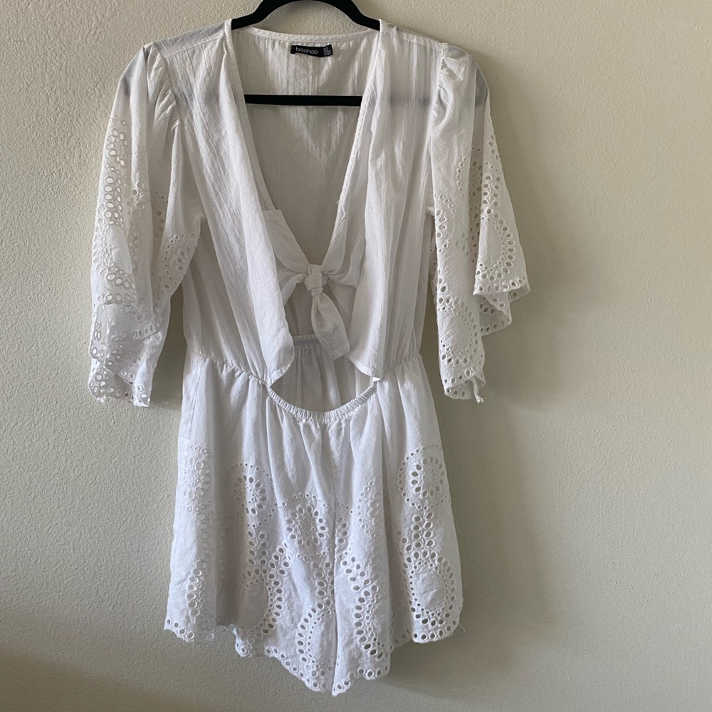 Womens White Romper
